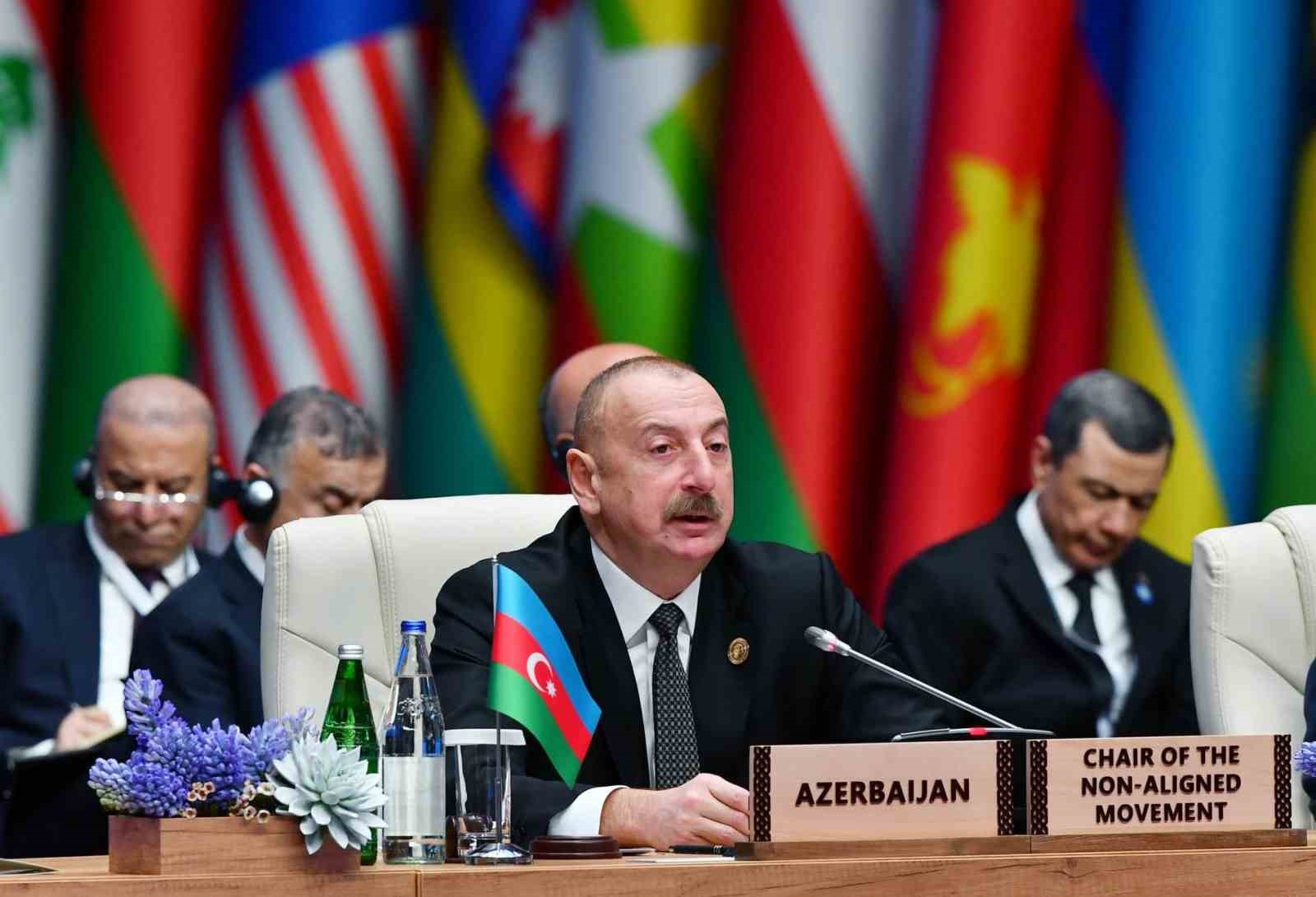 Azerbaycan Cumhurbaşkanı Aliyev’den Fransız sömürgeciliğine sert tepki