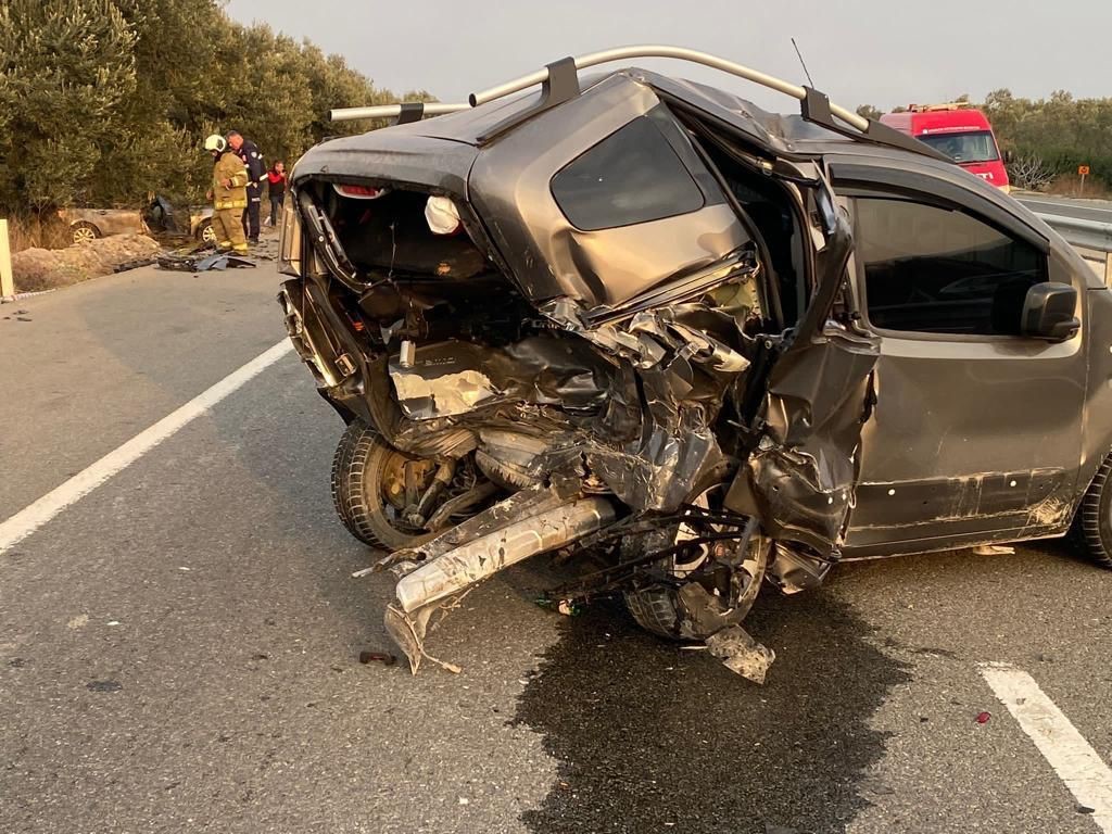Balıkesir’de zincirleme kaza bir yaralı