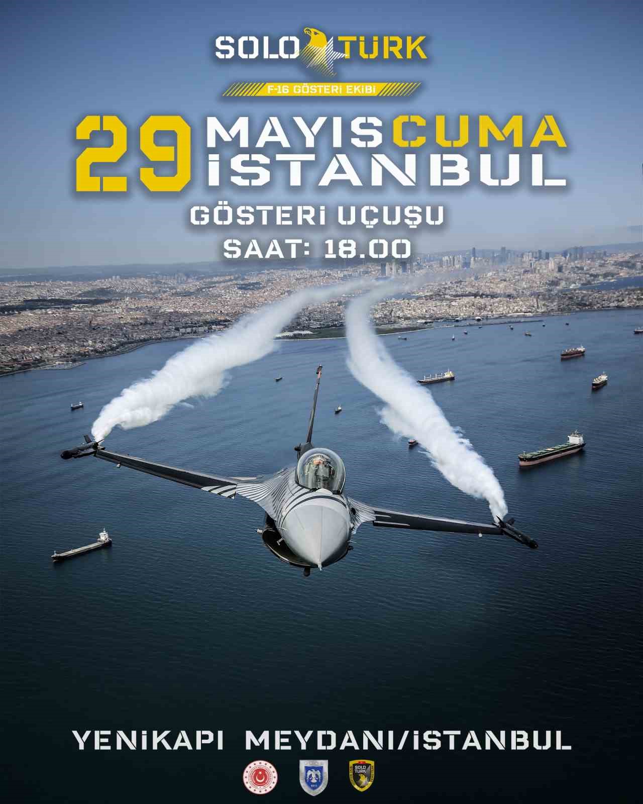 İstanbul’un fethi etkinlerinde SOLOTÜRK gösteri uçuşu yapacak