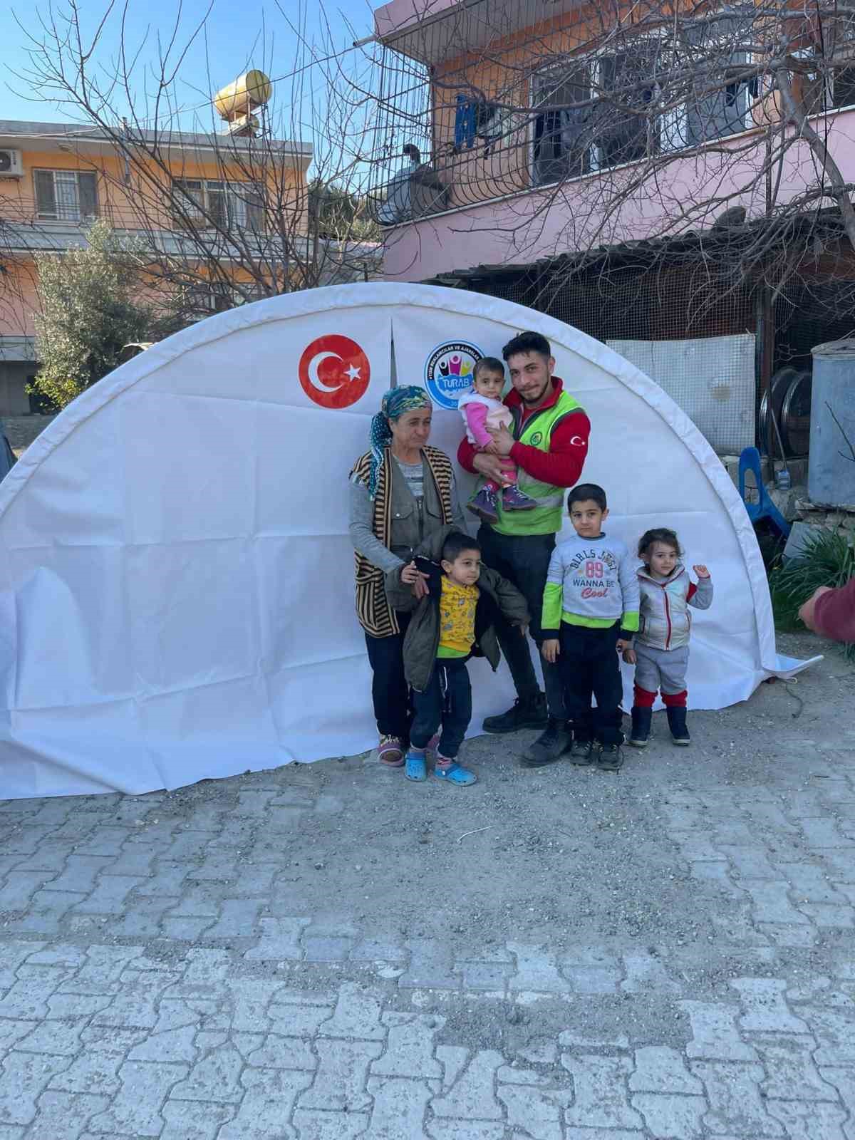 TÜRAB’tan deprem bölgesine çadır desteği